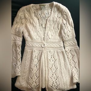 cottage core knit sweater